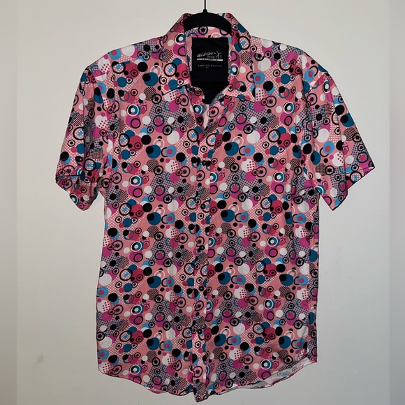 Other - Wil Stiles Men's Pink Patterned Shirt, 100% Cotton, like new, size L